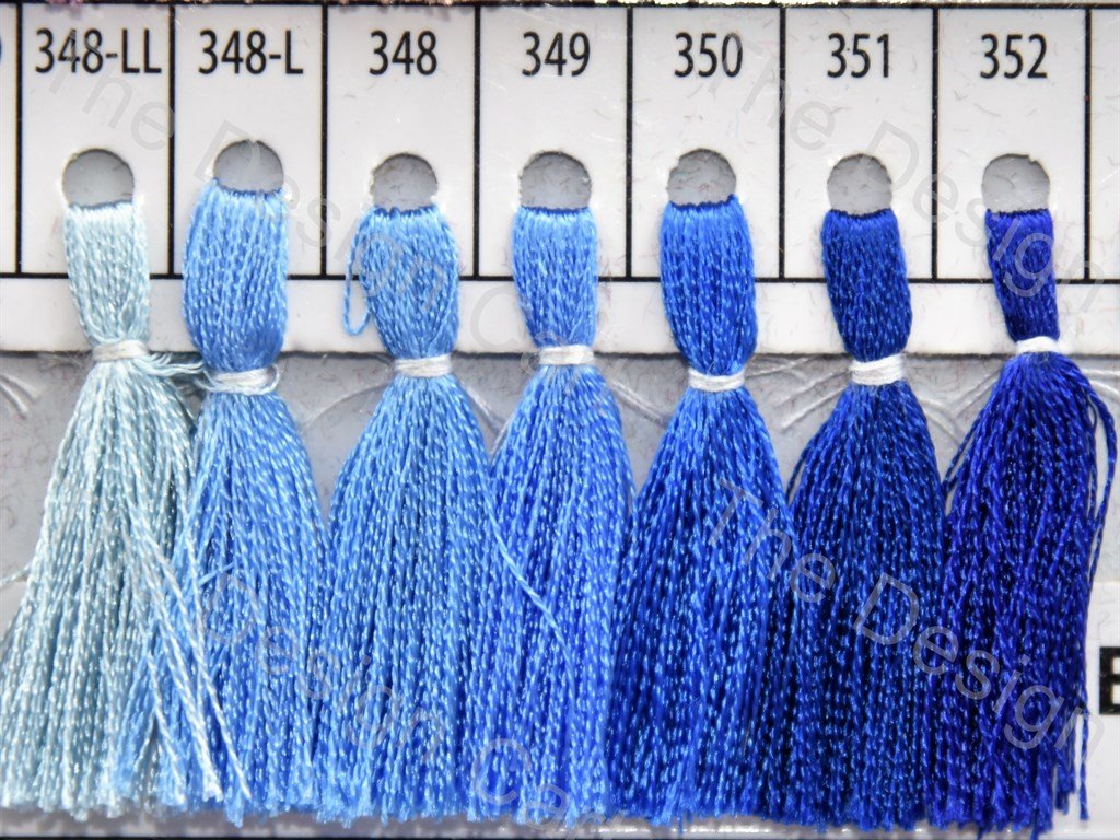 Blue Colour Set 7 Silk Threads (405828206626)