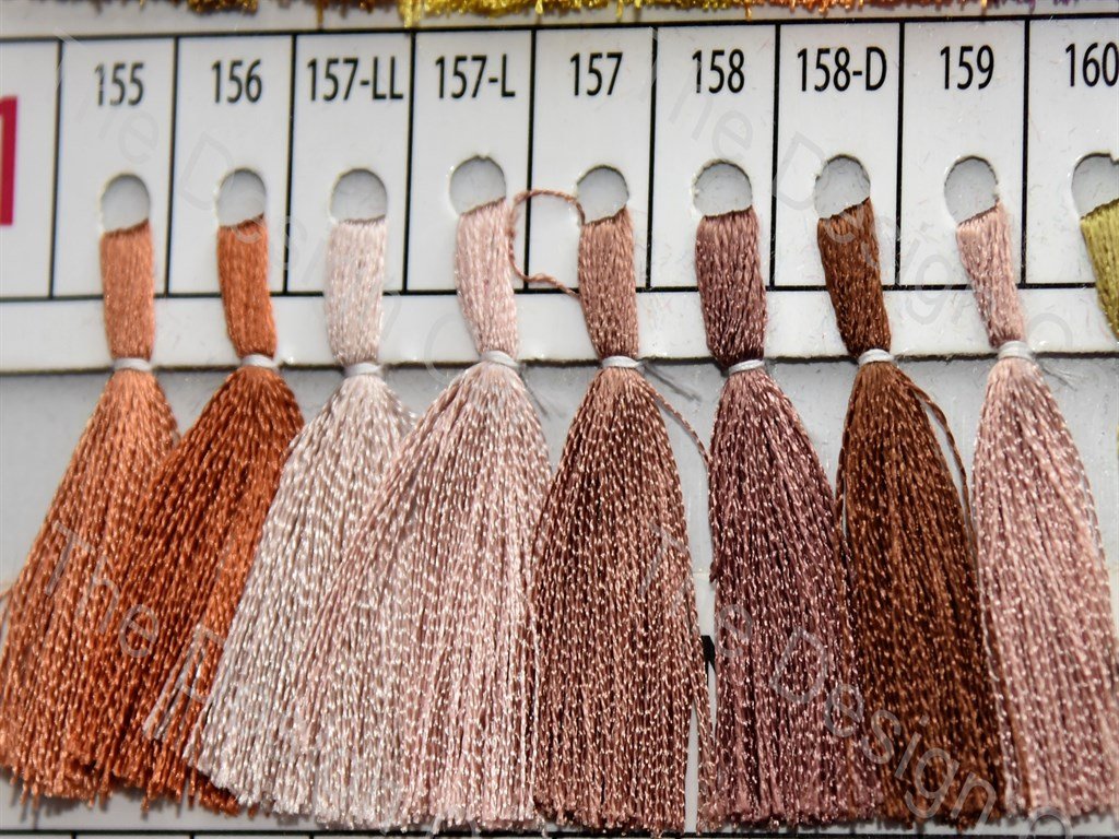 Brown Colour Set 3 Silk Embroidery Threads