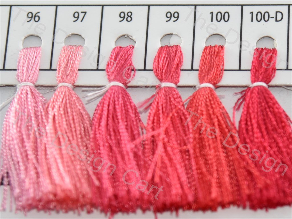 Coral Colour Set 2 Silk Threads (405828730914)