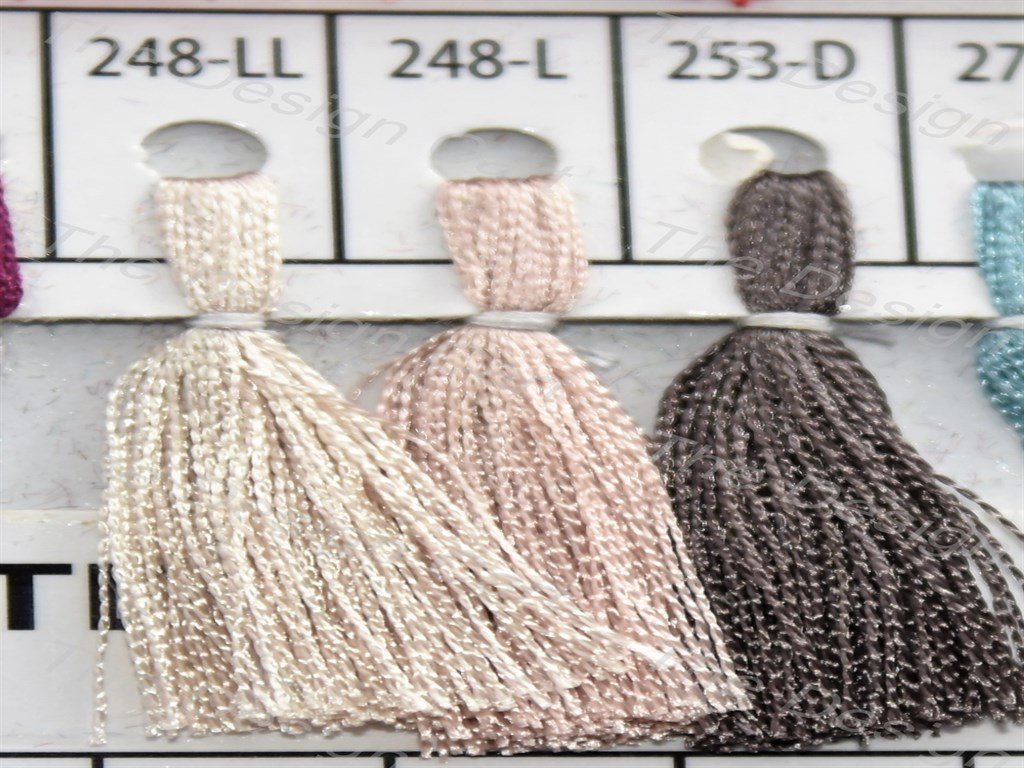 Gray Colour Set 2 Silk Threads (405829222434)