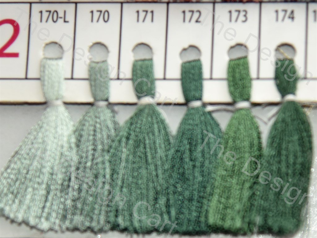 Olive Green Colour Set 1 Silk Threads (405830369314)