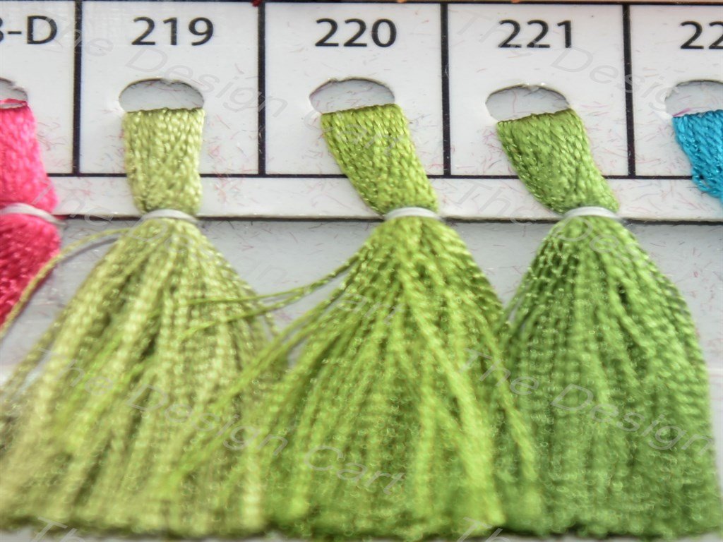Olive Green Colour Set 2 Silk Threads (405830434850)