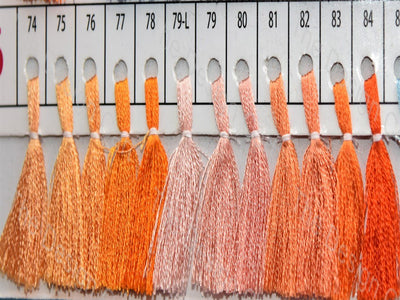 Orange Colour Set 2 Silk Threads (405830565922)