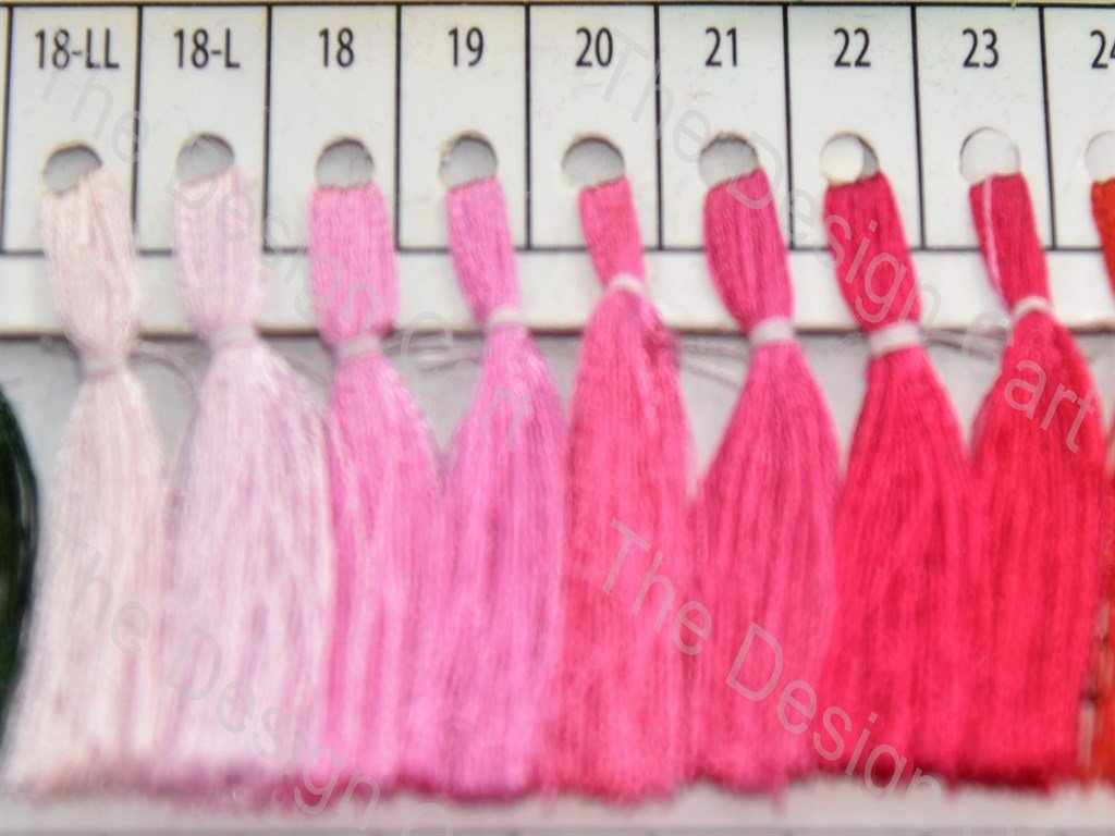 Pink Colour Set 1 Silk Embroidery Threads