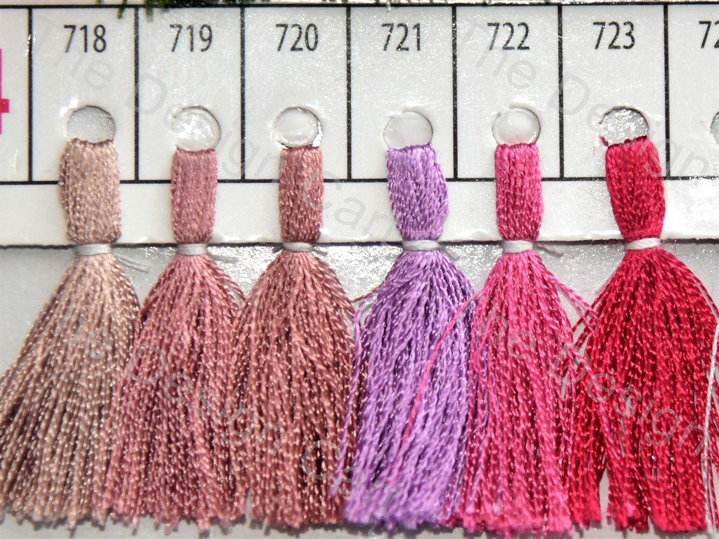 Pink Colour Set 5 Silk Threads (405831188514)