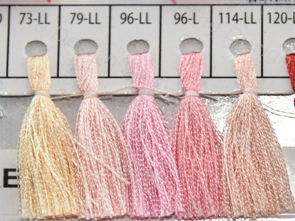 Pink Colour Set 6 Silk Threads (405831352354)