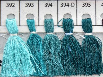 Teal Colour Set 4 Silk Threads (405832597538)