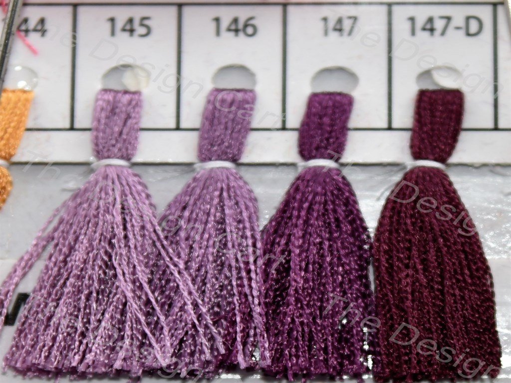Violet Colour Silk Embroidery Threads
