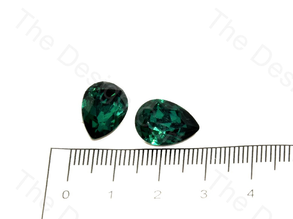 Dark Green Small Drop Shaped Resin Stones | The Design Cart (545051770914)