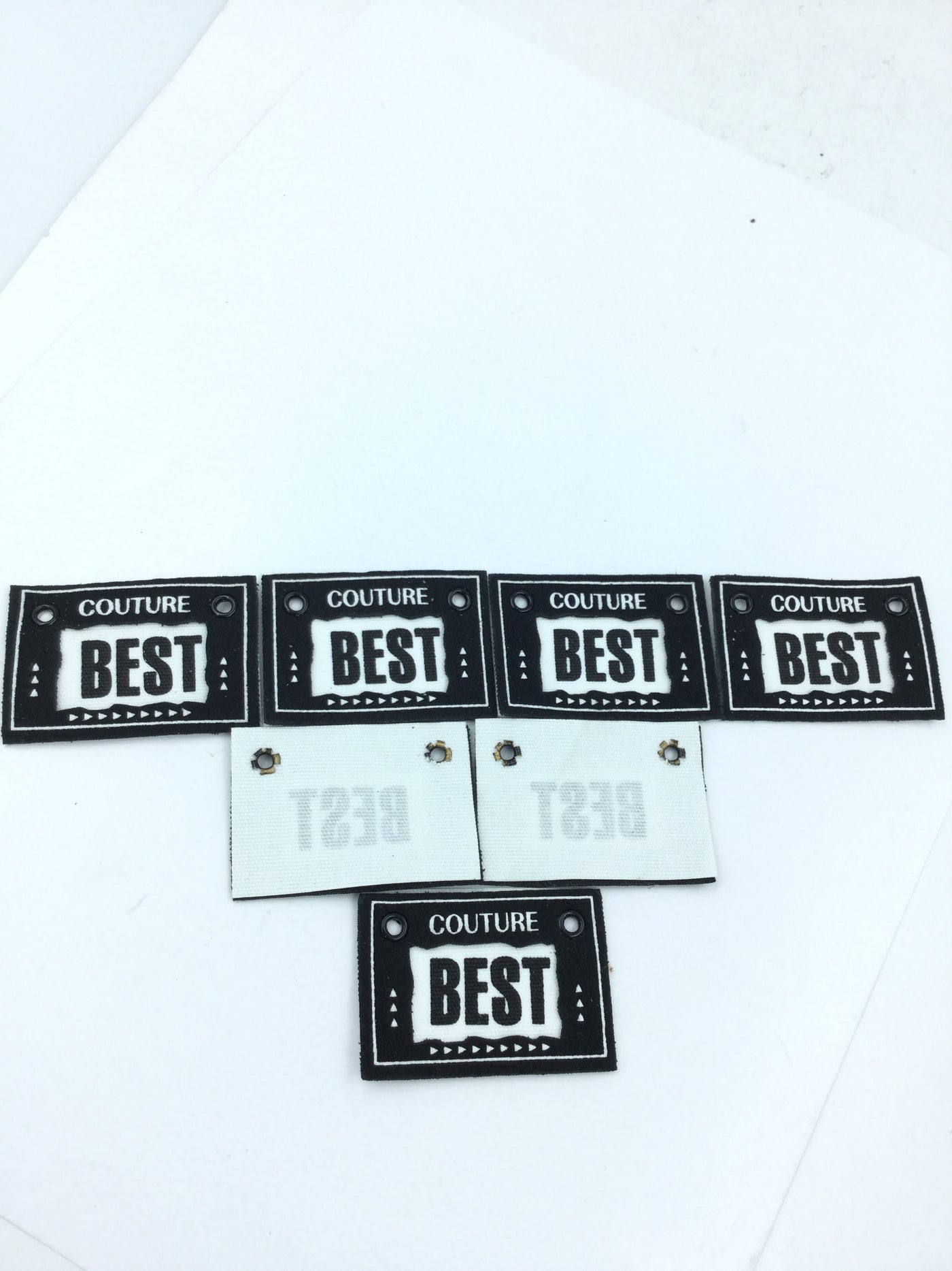 Black Rectangle Clothes Stickers