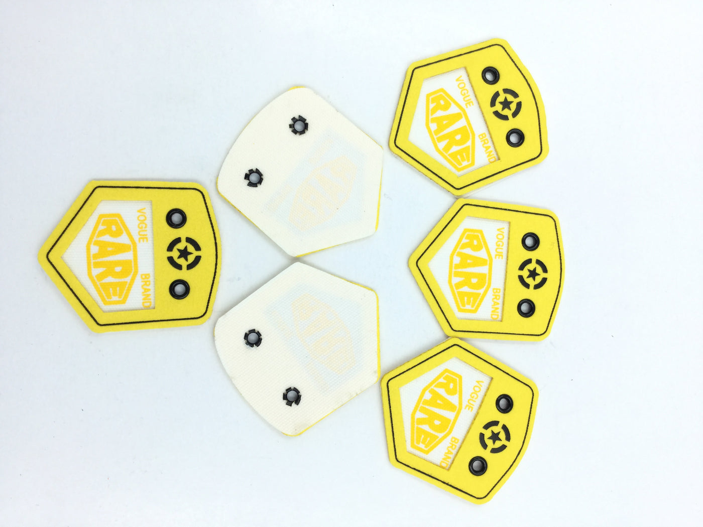 Fancy Yellow Pentagon Cloths Stickers