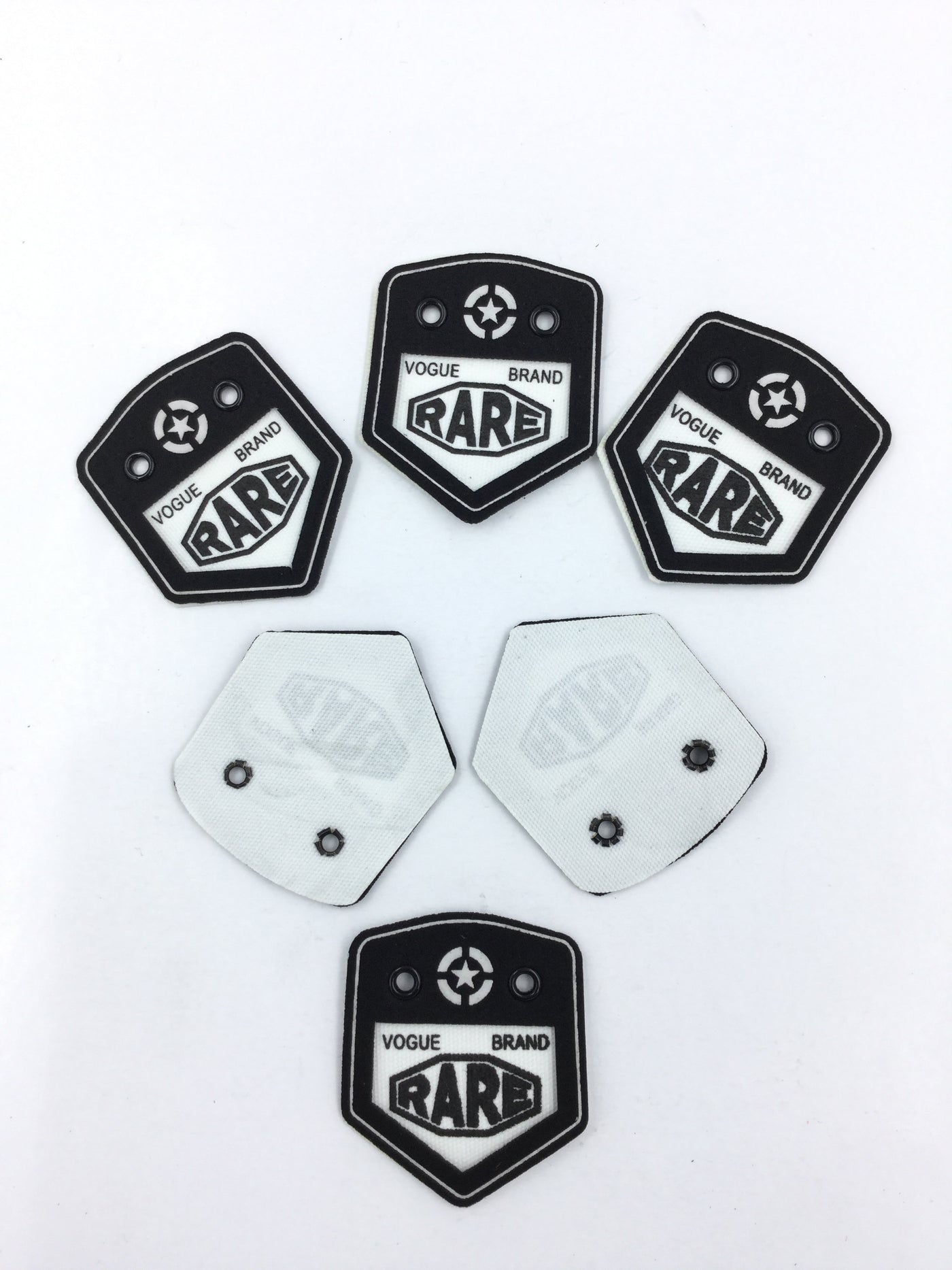 Black Pentagon Shape Stickers