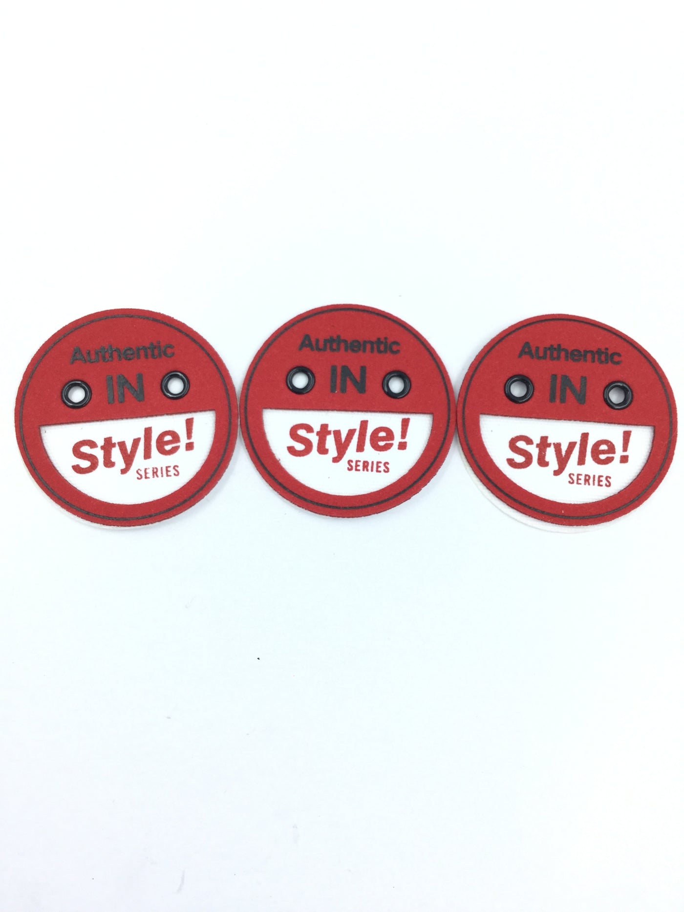 Red Round Clothes Stickers