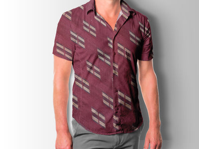 maroon-self-pattern-geometric-cotton-fabric