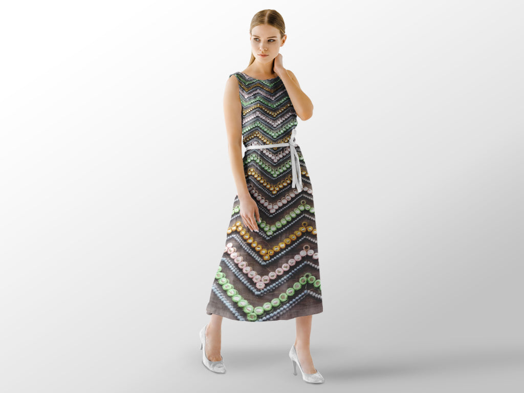 grey-net-with-chevron-multicolored-mirror-work-embroidery