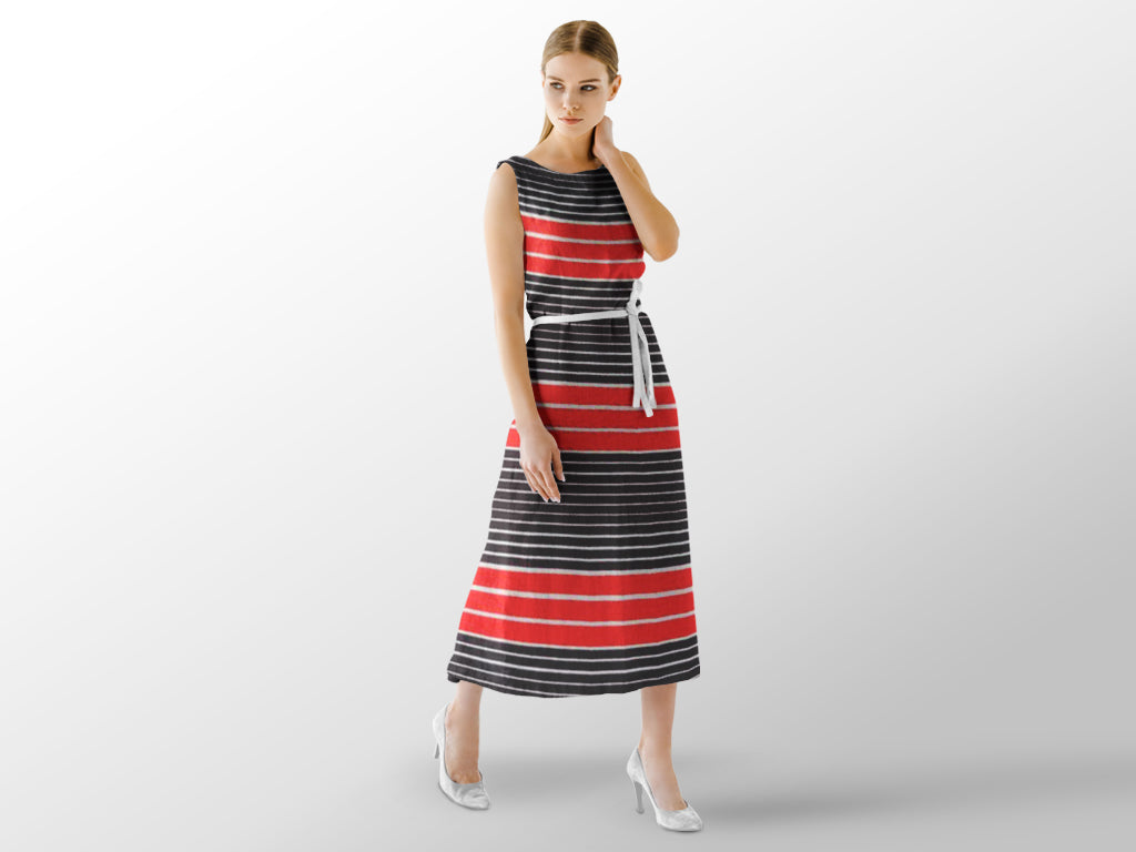 black-red-white-stripes-rayon-fabric