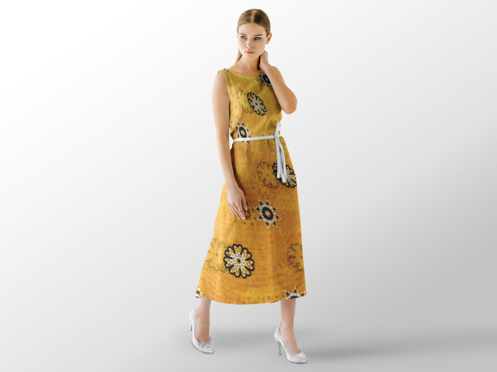 yellow-printed-chanderi-fabric