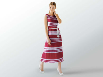 maroon-white-striped-poly-crepe-fabric-3