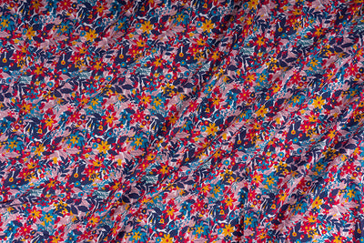 Multicolor Cotton Poplin Digital Printed Fabric