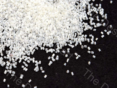 Silky White 2 Cut Seed Beads | The Design Cart (1557078507554)