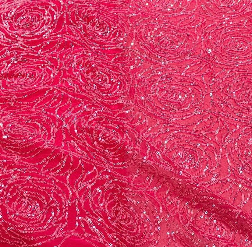 cherry-floral-sequins-embroidered-viscose-organza-fabric