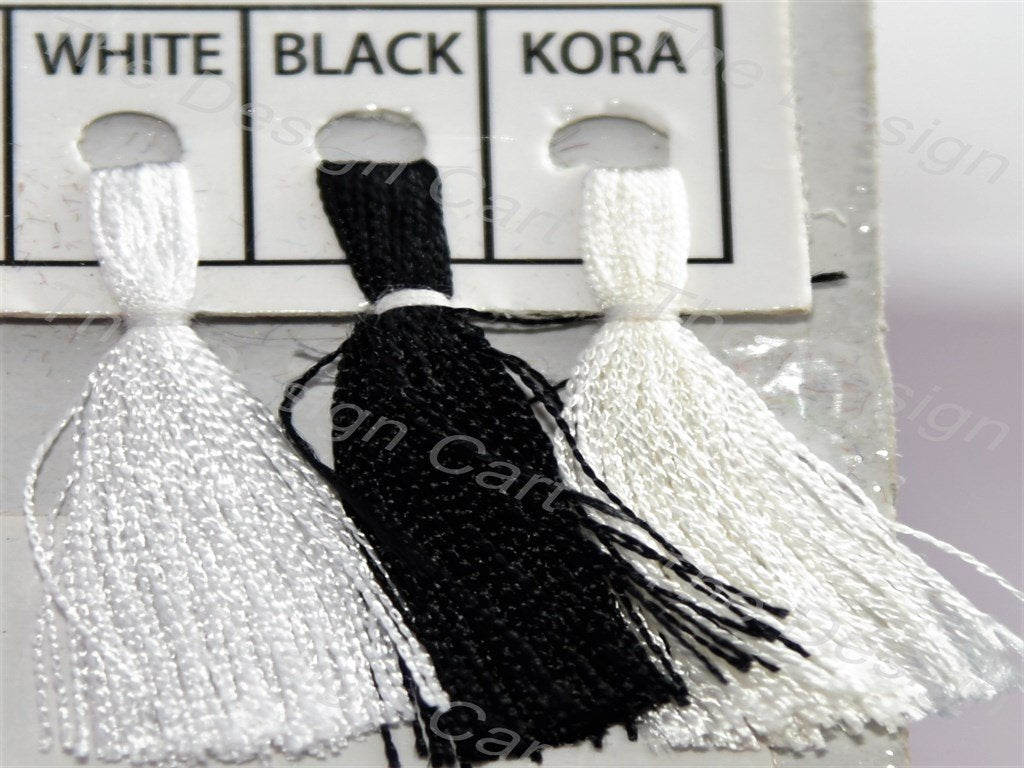 White / Black / Kora Colour Silk Threads (405832859682)