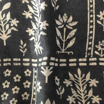 dark-gray-mughal-flowers-viscose-muslin-fabric