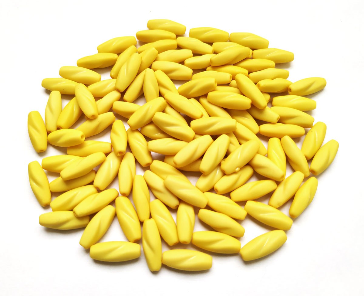 yellow-twisted-tube-beads